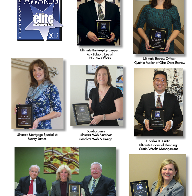 1st Annual  Ultimate Business Professionals Awards  The WINNERS Are …