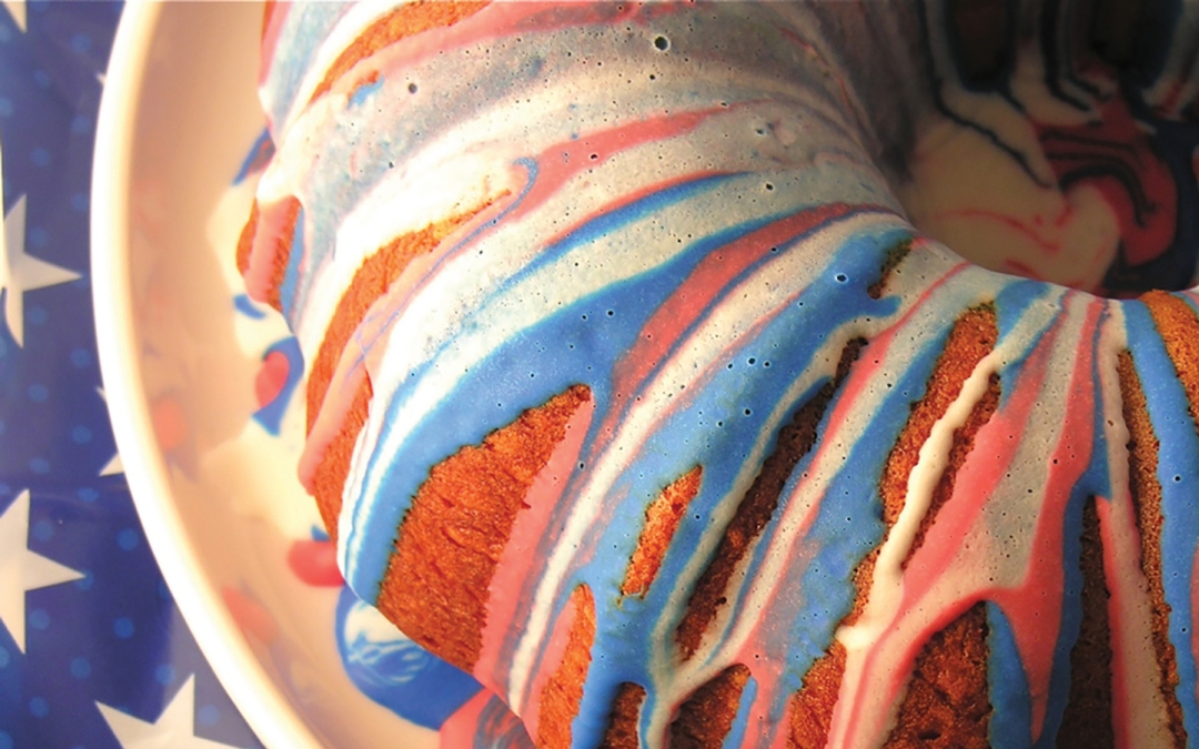 Patriotic Cinnamon Bundt Cake