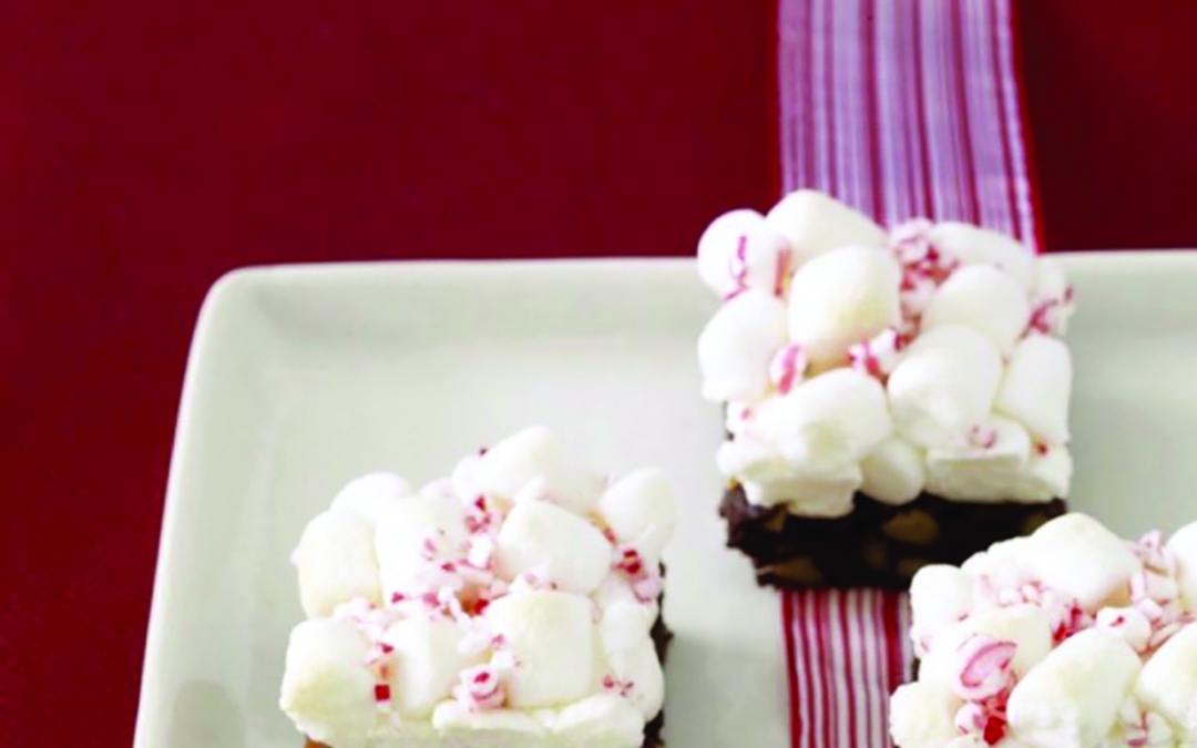 Peppermint Marshmallow Brownies