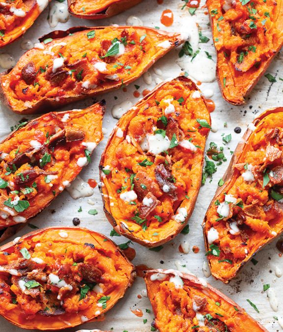 Loaded Sweet Potato Skins