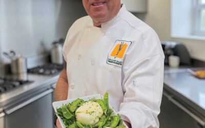 Lemon Mint Arugula Summer Green Salad With Burrata Cheese